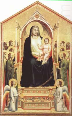 GIOTTO di Bondone Enthroned Madonna with Saints (mk08) china oil painting image